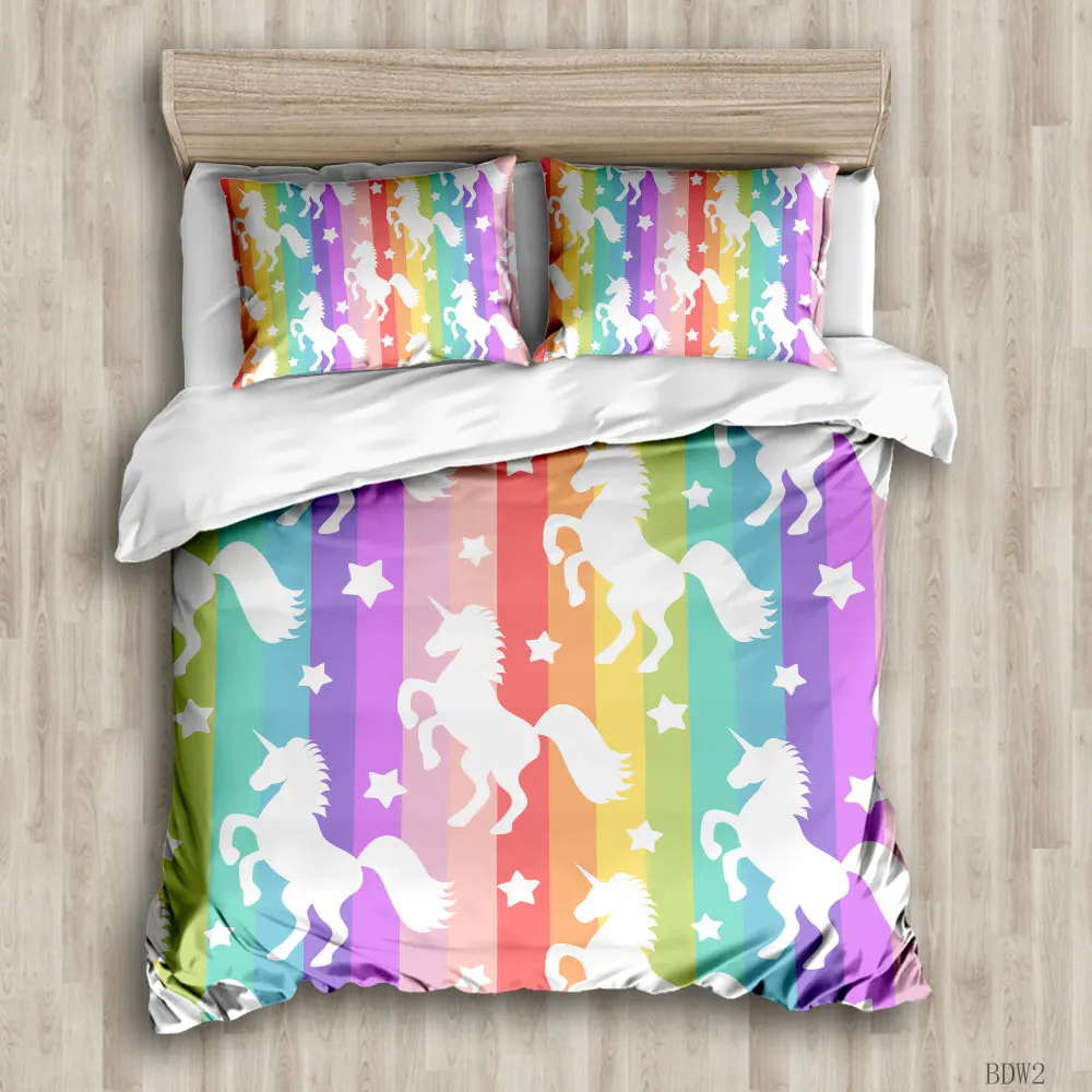 

Painted Ponies Duvet Cover Sets Custom Bed s Bedding Sets With Pillowcase King Size Bedclothes Comforter Covers