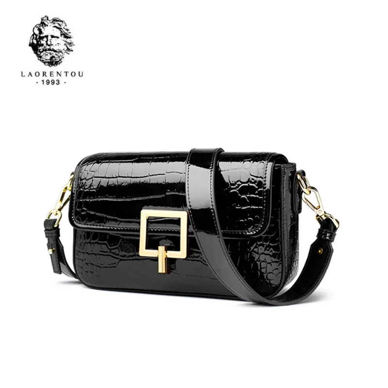 LAORENTOU 2020 Новая женская кожаная сумка через плечо брендовая роскошная из воловьей