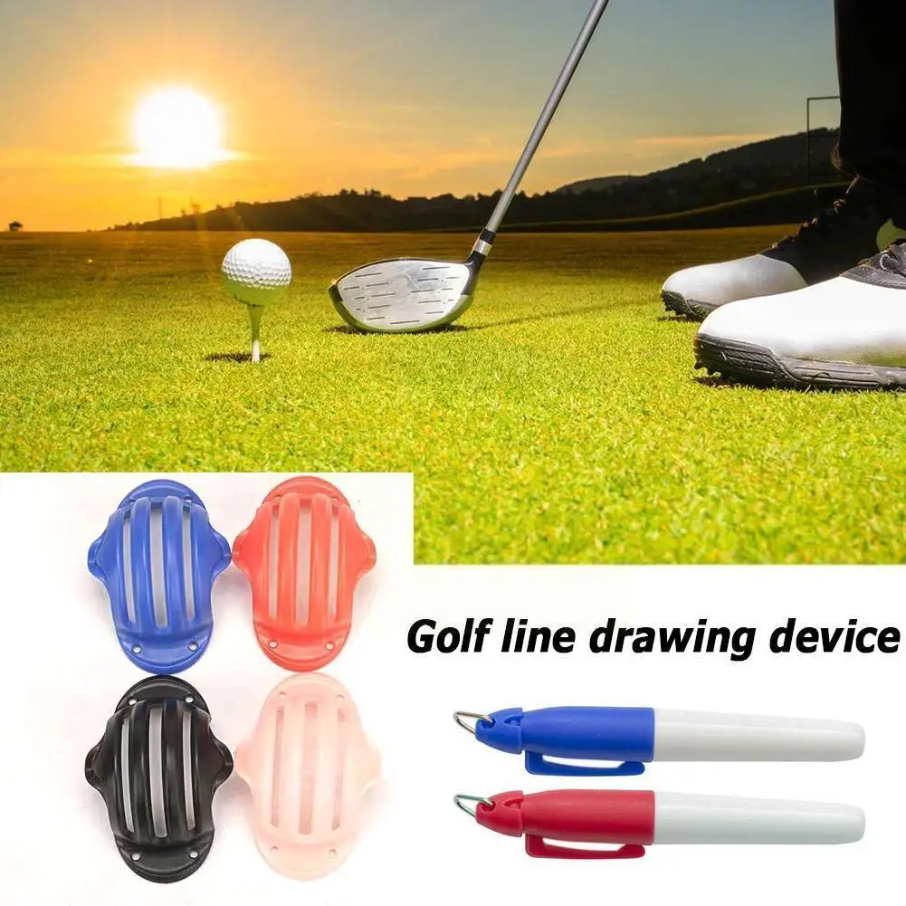 

Golf Ball Liner Golf Ball Alignment Line Marker Marks Draw Design Swing New Golf Template B4u9