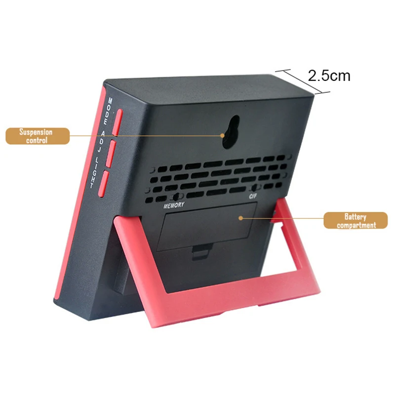 

Multi-function Electronic Temperature And Humidity Meter Thermometer Large Screen Digital Backlight Baby Room Office