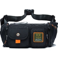 men waist pack bag waterproof oxford multi capacity pouch bum purse crossbody messenger chest bag fashion hip belt fanny pack