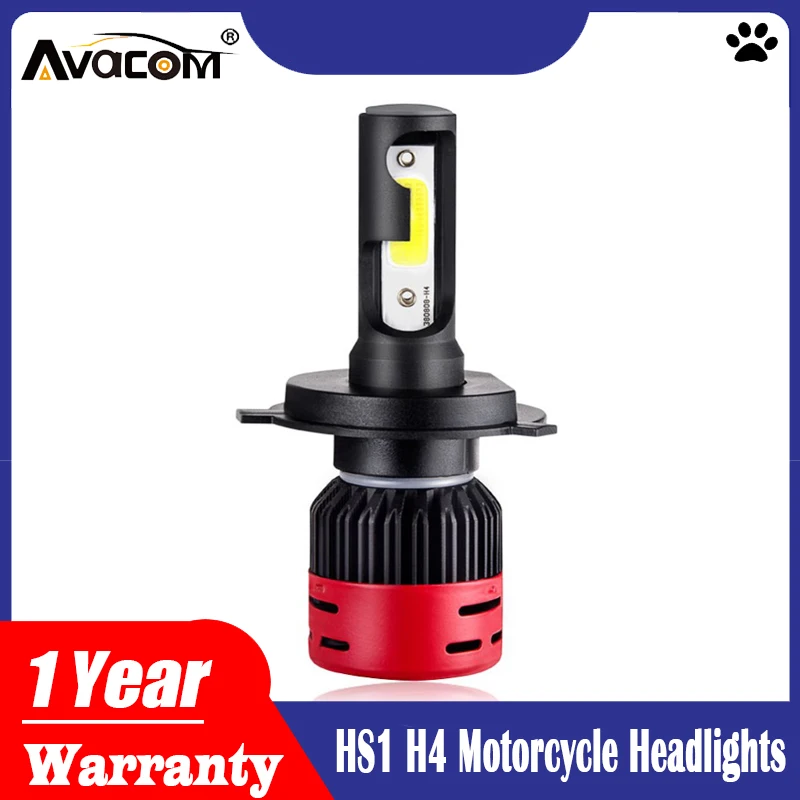 1 шт. светодиодные фары для мотоцикла Avacom HS1 H4 6500K COB 12V 4000Lm 36W H1 H3 H7 H11