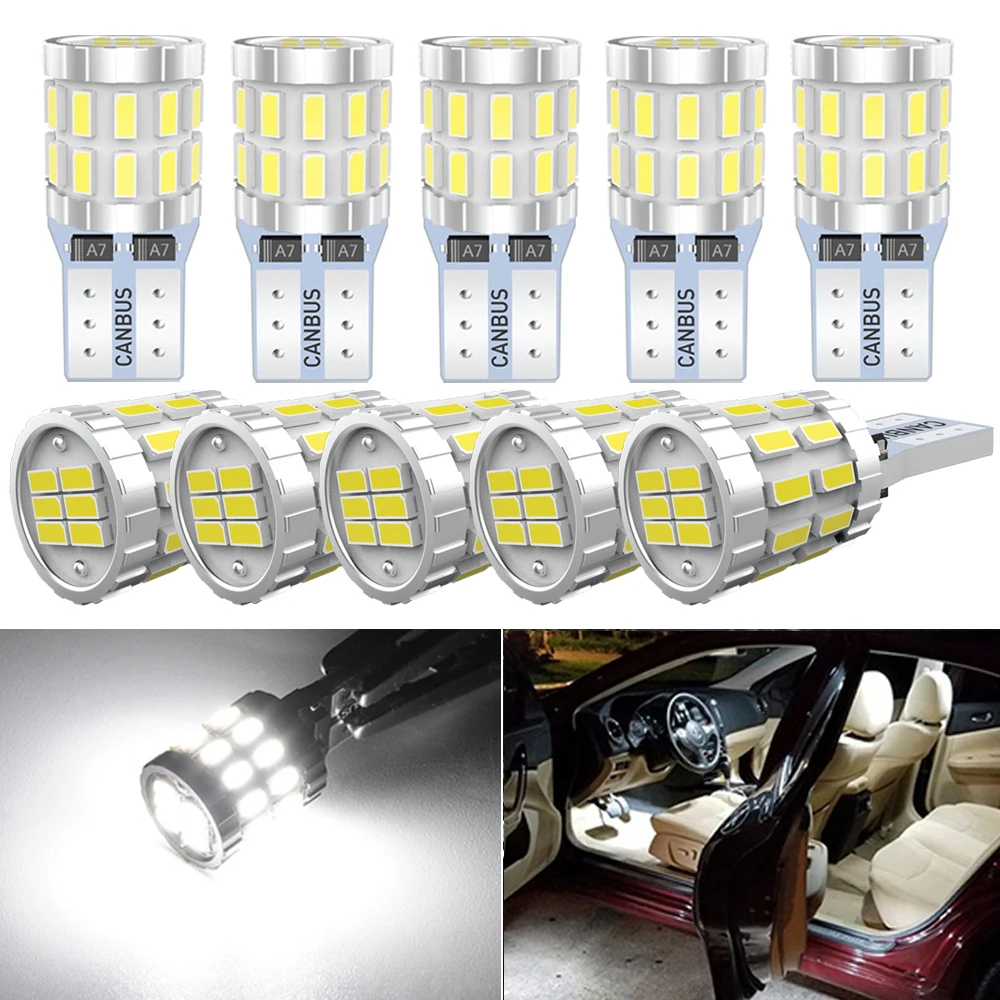 10x W5W T10 Светодиодные лампы Canbus 168 194 флейта для Ford Mondeo MK3 MK4 Focus Fiesta Fusion Ranger C max S Kuga