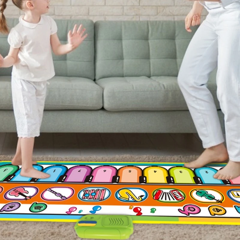 

Music piano pad Electronic piano keyboard game pad Portable music blanket 77HD