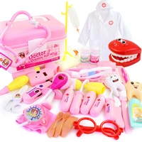 35pcssets portable suitcase medical tool children doctor nurse pretend play set kids simulation injection medicine toy gift