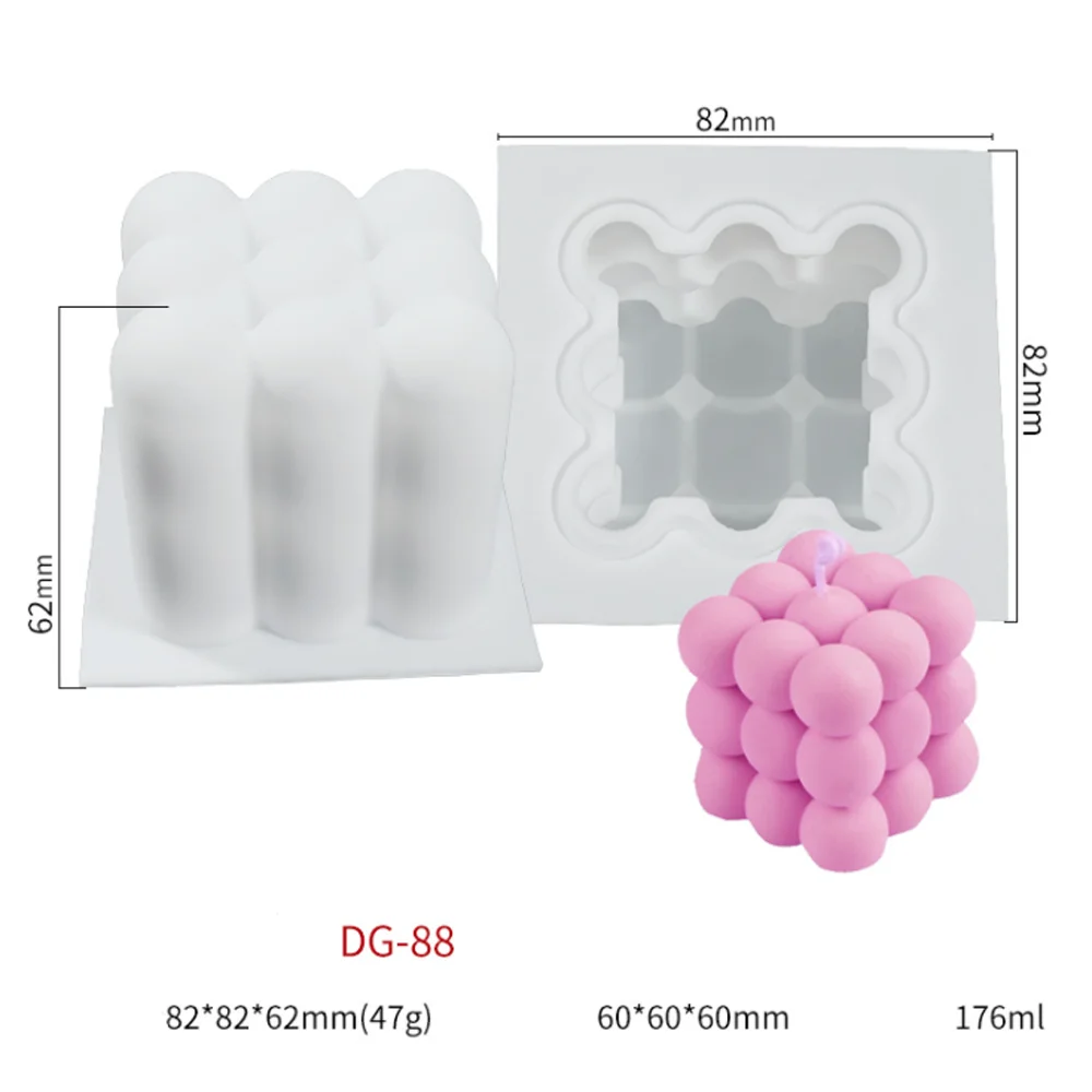 Силиконовая 3D форма для квадратного мыла соевого воска свечи украшение торта