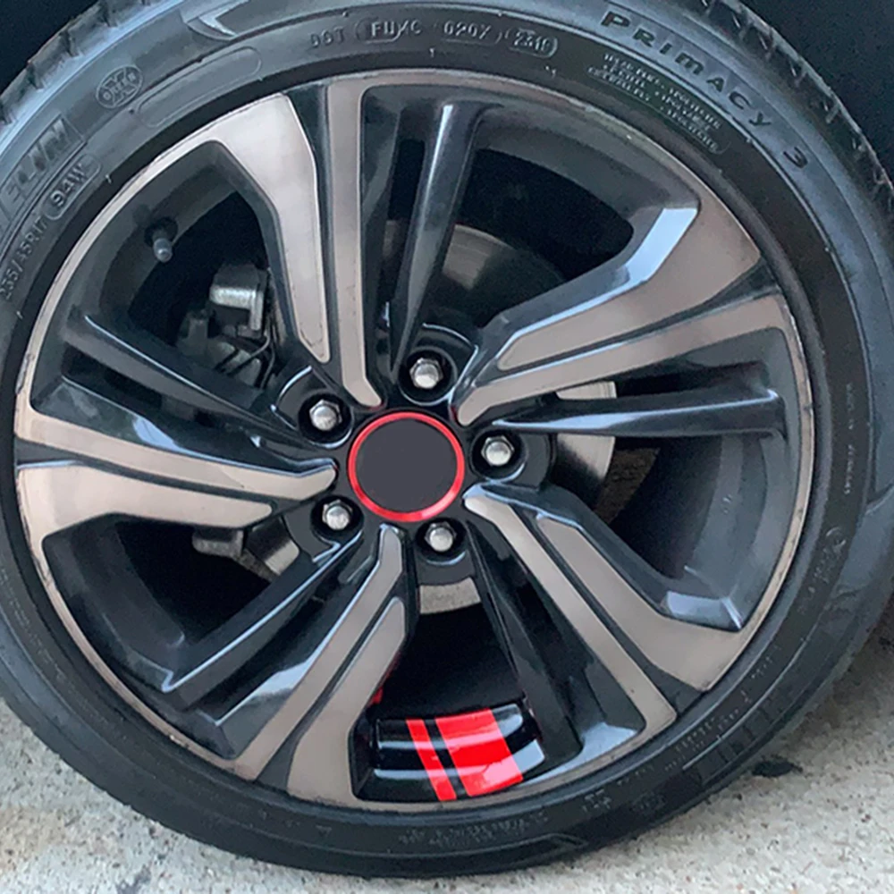 6 шт. светоотражающие виниловые наклейки на обод колеса автомобиля | Автомобили и