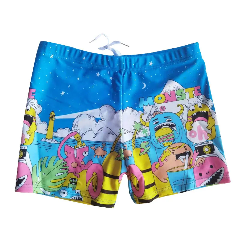1PC Kids Swim Trunk Beach Shorts Cute Cartoon Print Swimsuit 2021 Baby Boy Swimwear Children Outdoor Sports Clothing