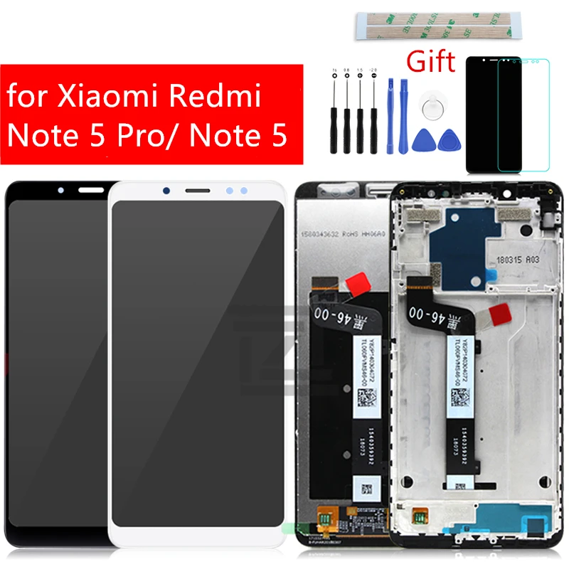 Фото Дигитайзер сенсорного экрана в сборе с рамкой для Xiaomi Redmi Note 5, 5 Pro №1