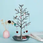 Сплав ювелирных изделий дерево Дисплей Стенд держатель Органайзер башня forподвеска серьги ожерелье кольцо хранения