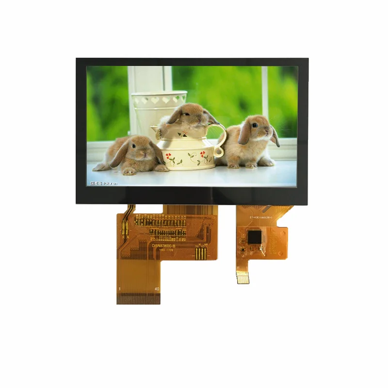 4.3 inch 480*272 16/18/24bit RGB interface high brightness TFT LCD with capacitive touch panel optical bonding tape | Компьютеры и