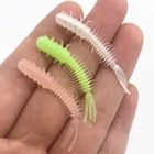 Приманка для рыбалки, 30 шт. * 0,4 г4 см, Мягкая приманка в виде червя окуня, щуки, гольяна, для джиггинга, дождевой червь приманка, для ловли форели, корня каменной рыбы