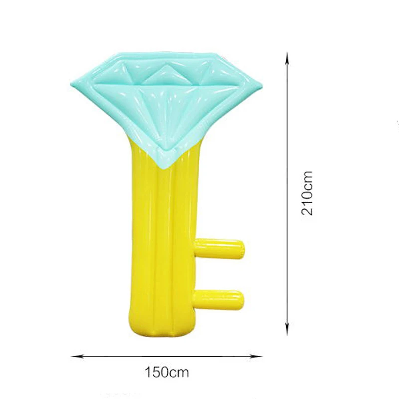 

Hot Sale Key Shape Inflatable Float Bed Swimming Pool Beach Summer Party Toys Air Mattress Beach Bed X85