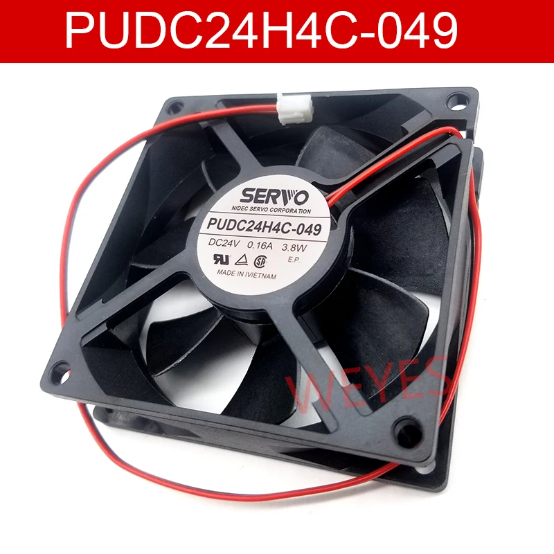 Новинка для PUDC24H4C 049 DC 24V 3 8 W 0.16A 8025 см 80*80*25 мм 2 провода двойной шариковый подшипник