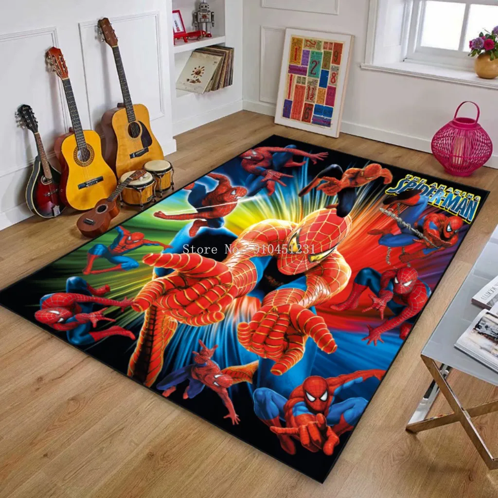 80x160 см детский игровой коврик Человек-паук ковер нескользящий Детский для