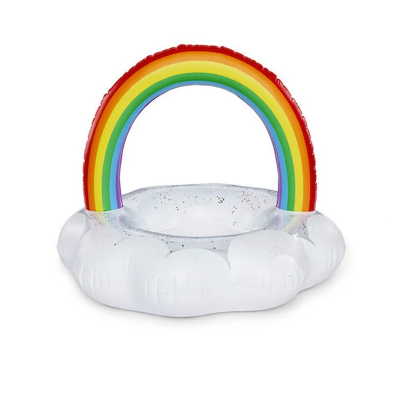 

Summer Inflatable Rainbow Clouds Swimming Ring Floating Adult Swimming Circle Water Fun Swim Pool Toy Beach Lifebuoy P15C