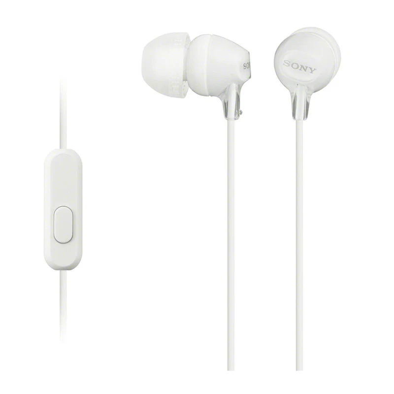 Оригинальные Проводные стереонаушники Sony MDR-EX15AP 3 5 мм гарнитура с сабвуфером