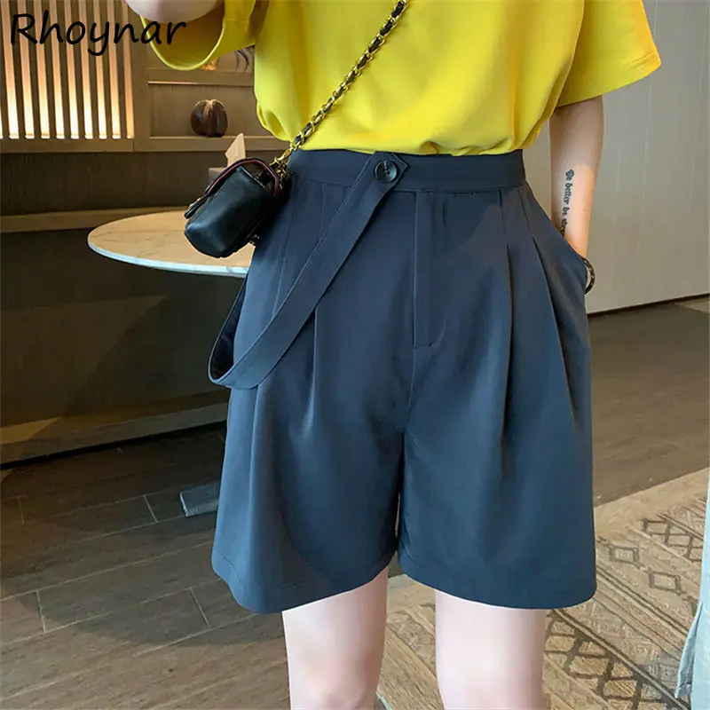 

Shorts Women Straight Simple Fashion Classical All-match Streetwear Chic Solid Stylish Ins New Designer Casual Daily Cozy Femme