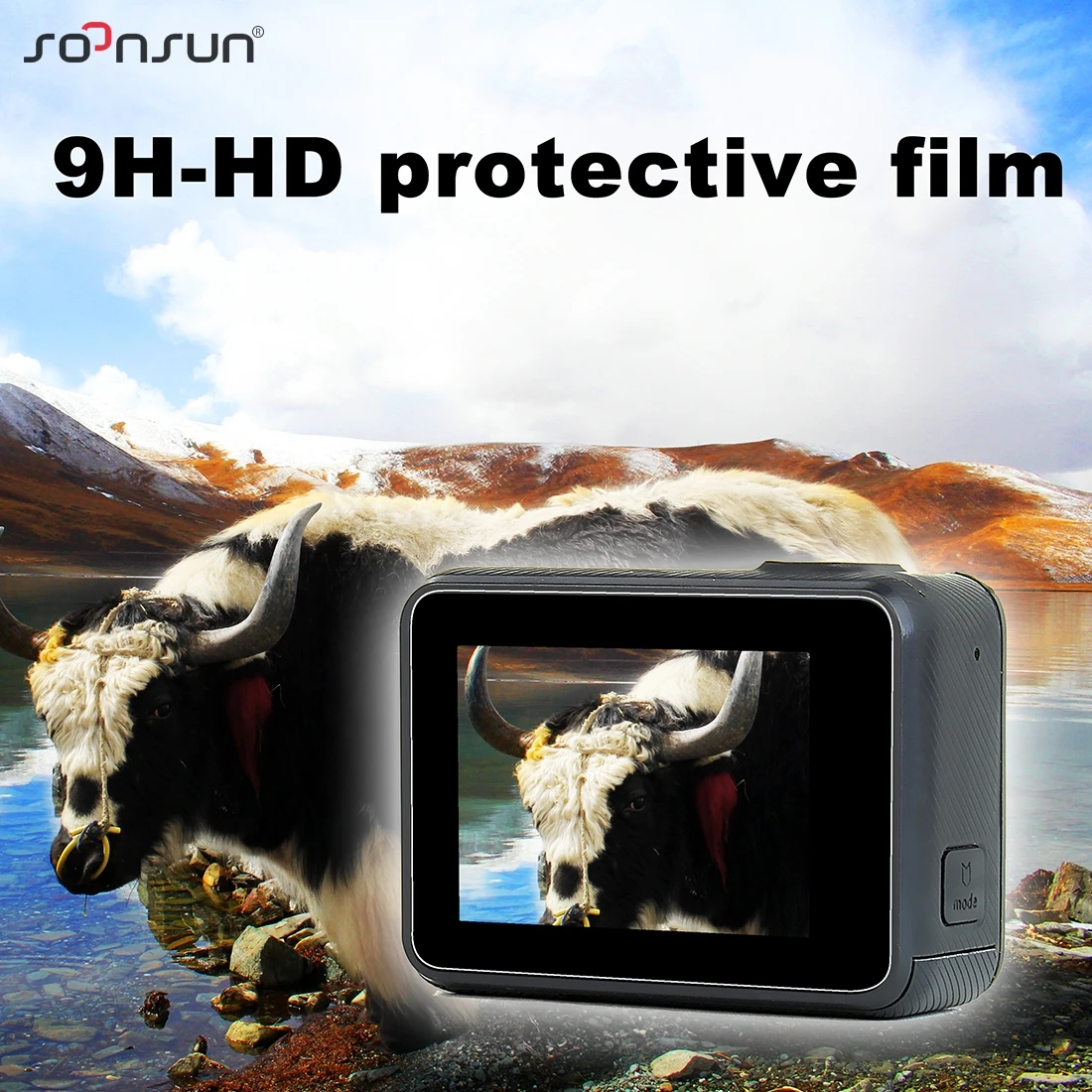 4 шт. Защитная пленка для объектива и ЖК экрана SOONSUN + крышка камеры GoPro Hero 7 6 5 Black Go