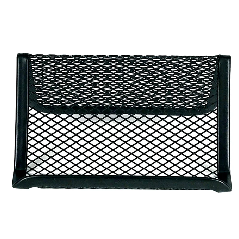 1pc Card Holder Shelf Business Cards Display Stand Office Bar Metal Wire Mesh Korean Style Desk Organizer Phone Case |
