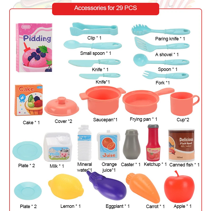 Детская игрушка сделай сам для кухни ролевой домик моделирующая модель набор