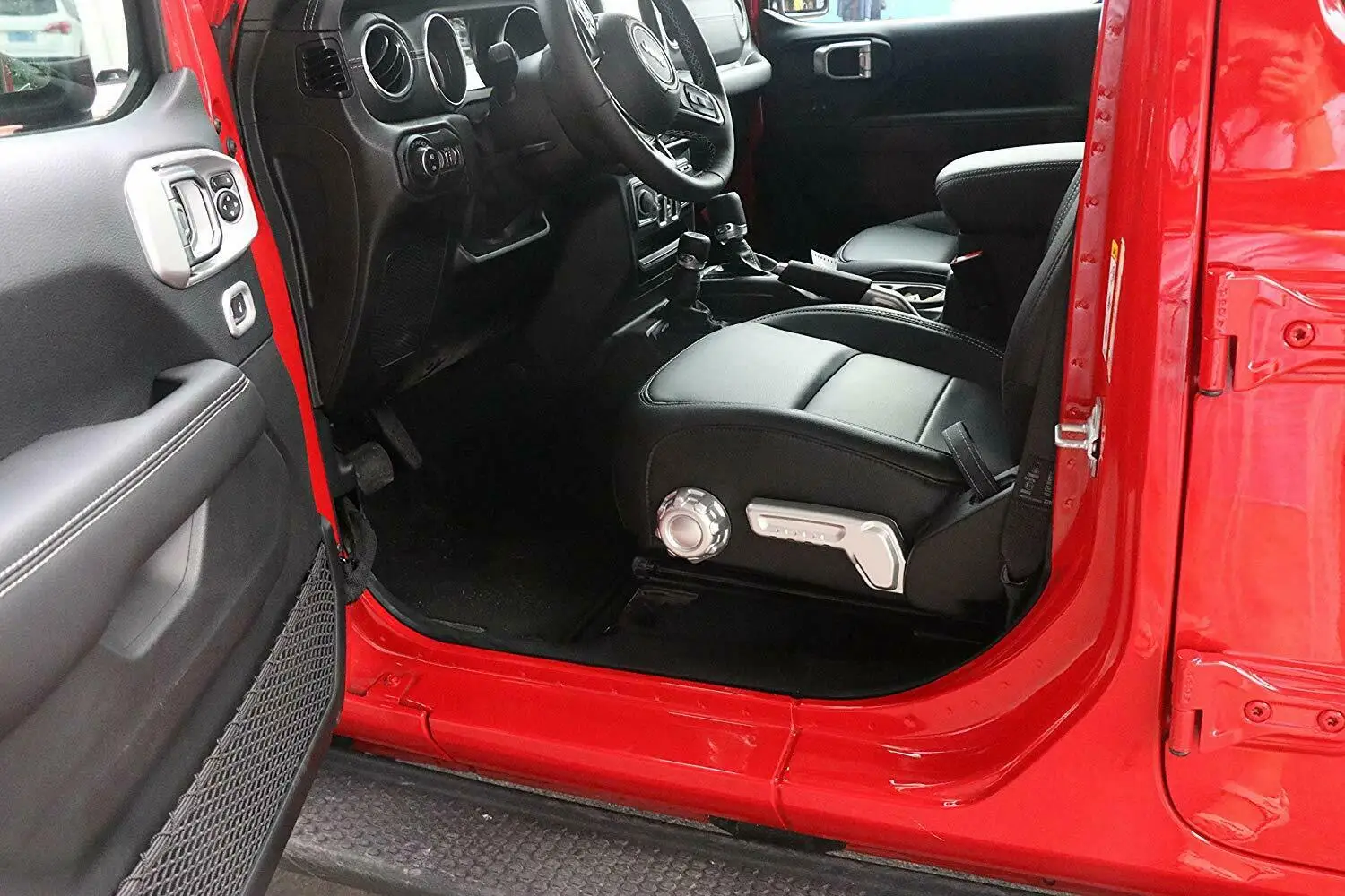 Красная кнопка регулировки сиденья панель ручка Крышка отделка Подходит 2018 для