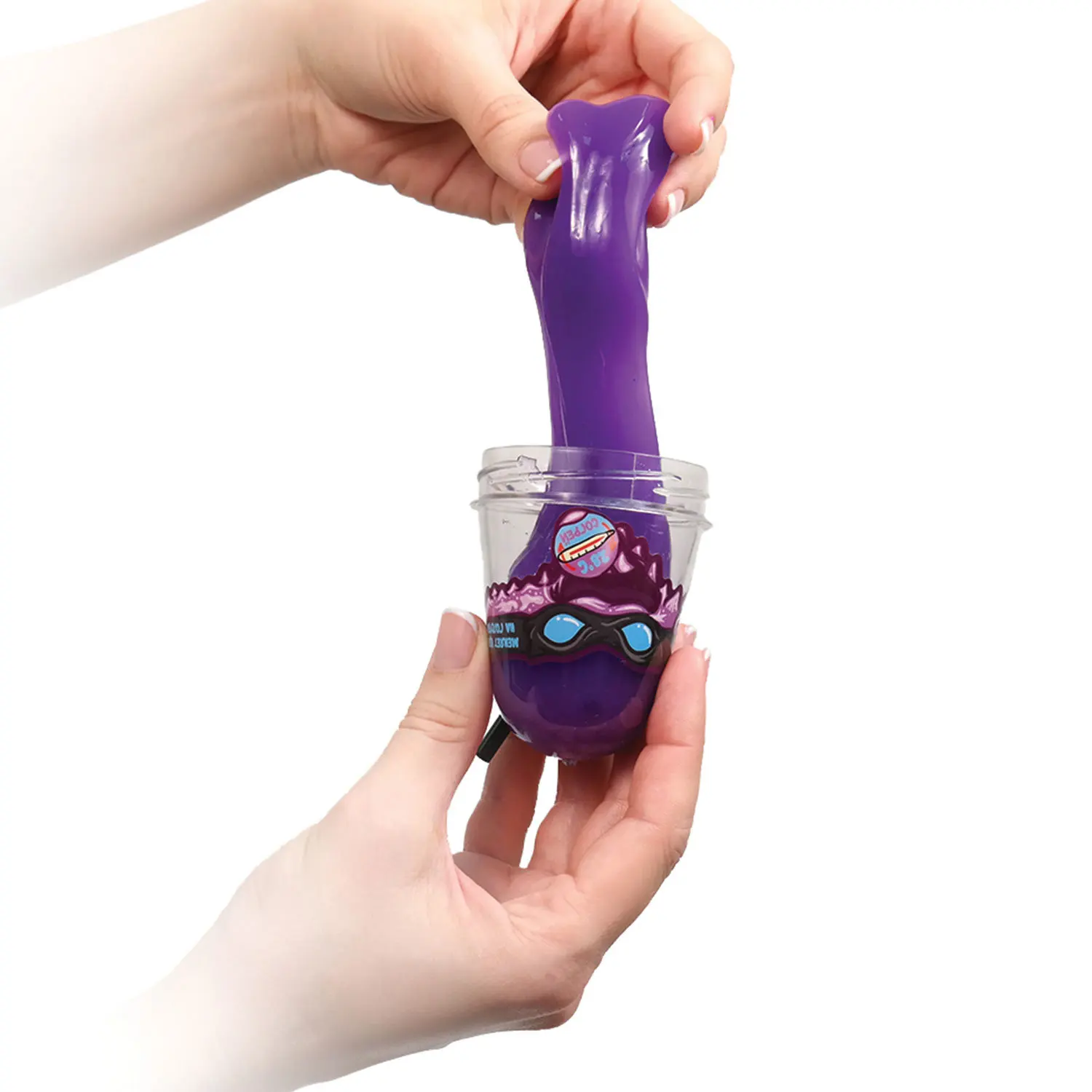 Слайм (лизун) &quotSlime Ninja&quot фиолетовый меняет цвет на голубой 130 г ВОЛШЕБНЫЙ МИР S130-7