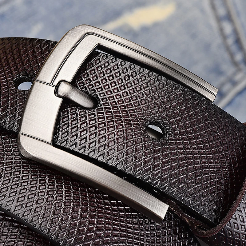 leather male belts for men high quality cow genuine leather luxury strap male belts fashion pin buckle men belt causal 9262