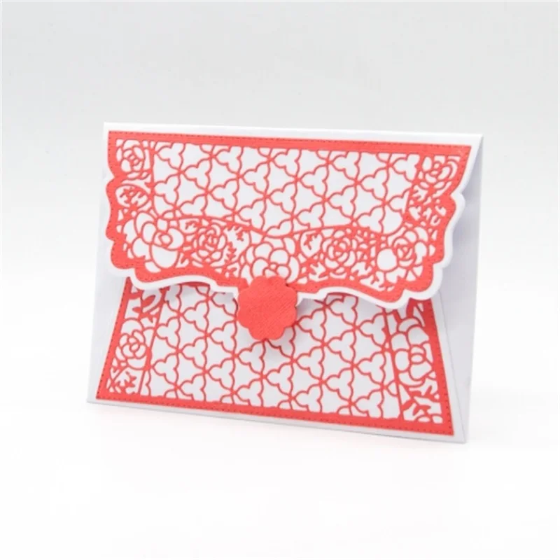 

Flowery Invitation Card Metal Cutting Dies Stencils Foldable Delicate Card Die Cut For Card Making DIY New2019 Crafts Cards