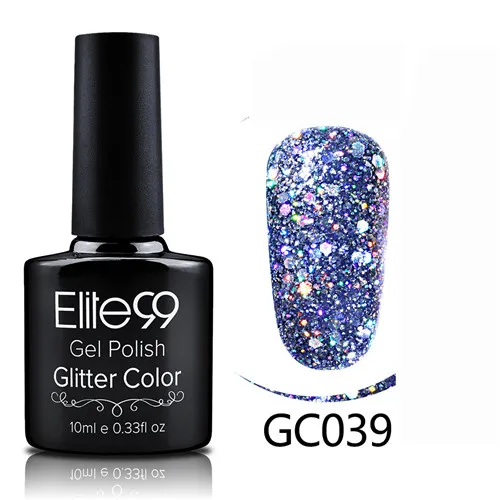 GC039 Elite99 гибридные Лаки гель лак для ногтей набор Гель-лак с блестками Живопись ногтей искусство поли УФ гель лак Топ базовый праймер для маникюра - Color: GC039