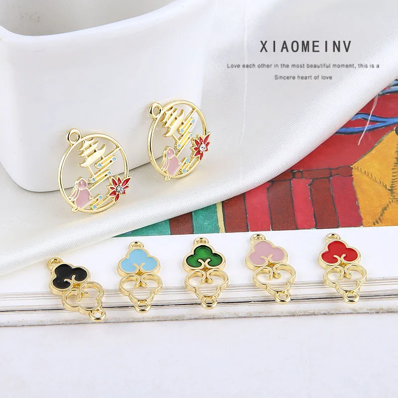 10 шт. новые круглые серьги для женщин модные эффектные в китайском стиле заячьи