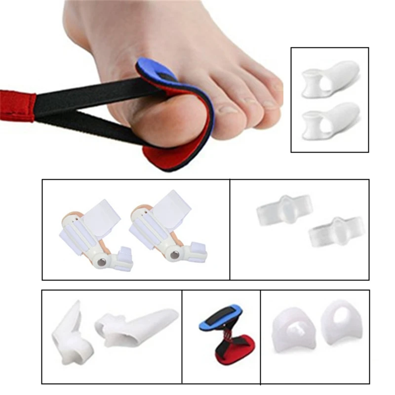

11Pcs/Set Hammer Toe Silicone Toes Straighteners Hallux Valgus Correction Kit