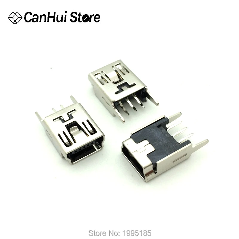 Мини-разъем USB SMD 5 контактов 180 градусов/90 градусов DIP-2 DIP-4 20 шт. | Обустройство дома