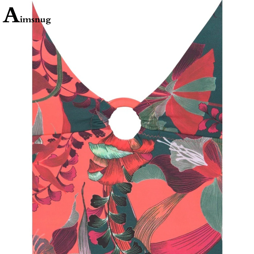 

Women One Piece Swimwear Ring up Swimsuit Onesie Vintage Flower Print Bathing Suit Ladies Monokini Beachwear Sexy Femme Clothing