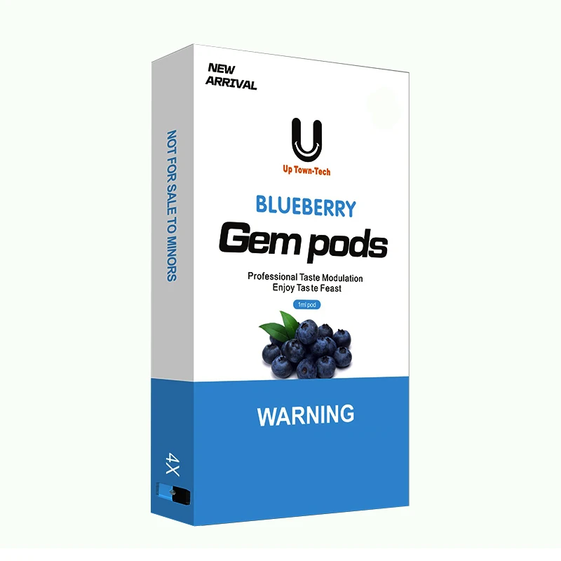 

4Pcs Vape Pods 1.0ml Capacity Cartridge Pod 1.4ohm Coil Resistance Refillable Pod for Juul e-Cigarettes Starter Kit