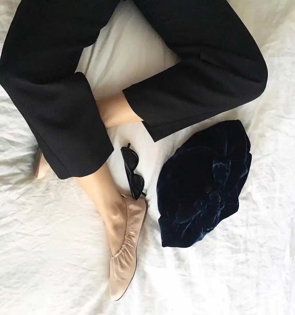 

BOP Camel Novara TWILL Trousers black Ankle Length Paper Bag Pants WITH POCKETS Woman Fashion Bloggers Recommend