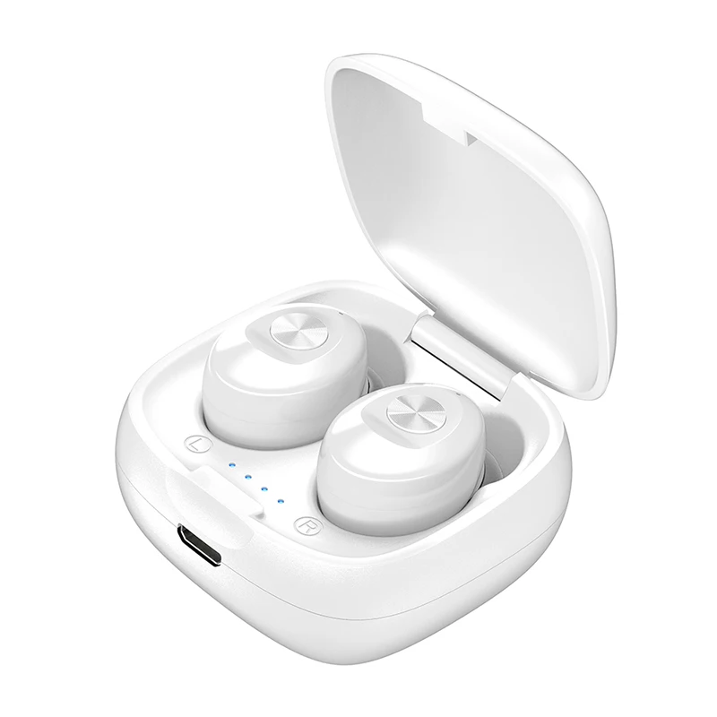 Новинка Bluetooth 5,0 наушники 3D Hi-Fi стерео наушники гарнитура с микрофоном зарядная коробка Громкая связь звонки беспроводные наушники - Цвет: XG12-White