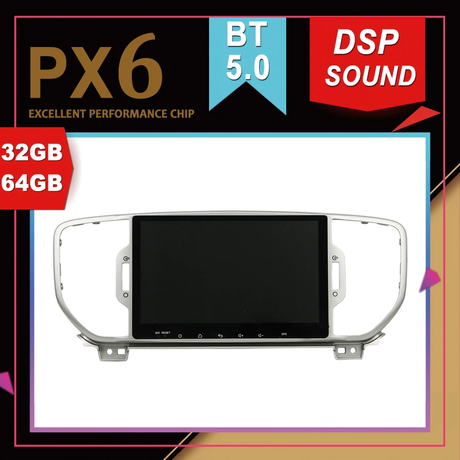 PX6 Отличная производительность Android 9 0 Автомобильный мультимедийный GPS для KIA Sportage