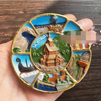 Горячая Распродажа, новинка, магнитное время, Европа, Норвегия, туризм, памятные пейзажи, холодильник, магнитная доска для записей, наклейка, домашний декор, сувенир - Цвет: 2