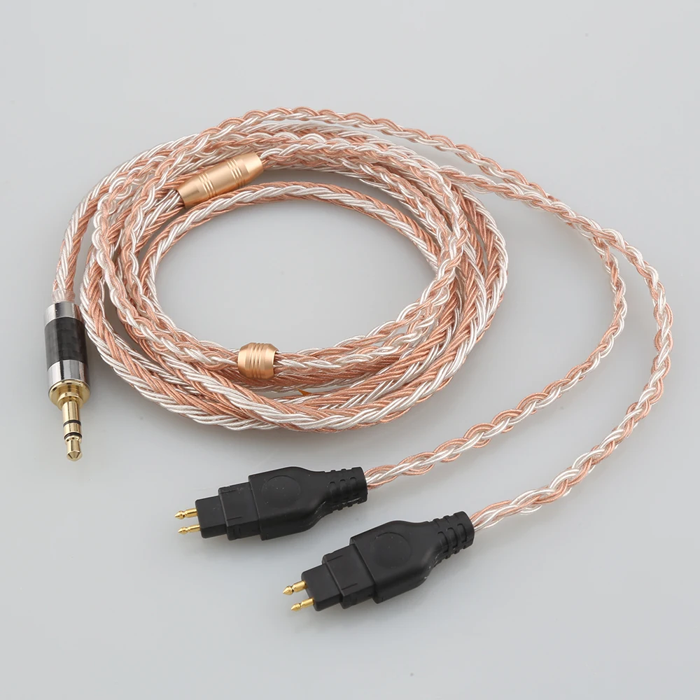 Высококачественный 3 5 XLR 16 ядер OCC посеребренный смешанный кабель для наушников