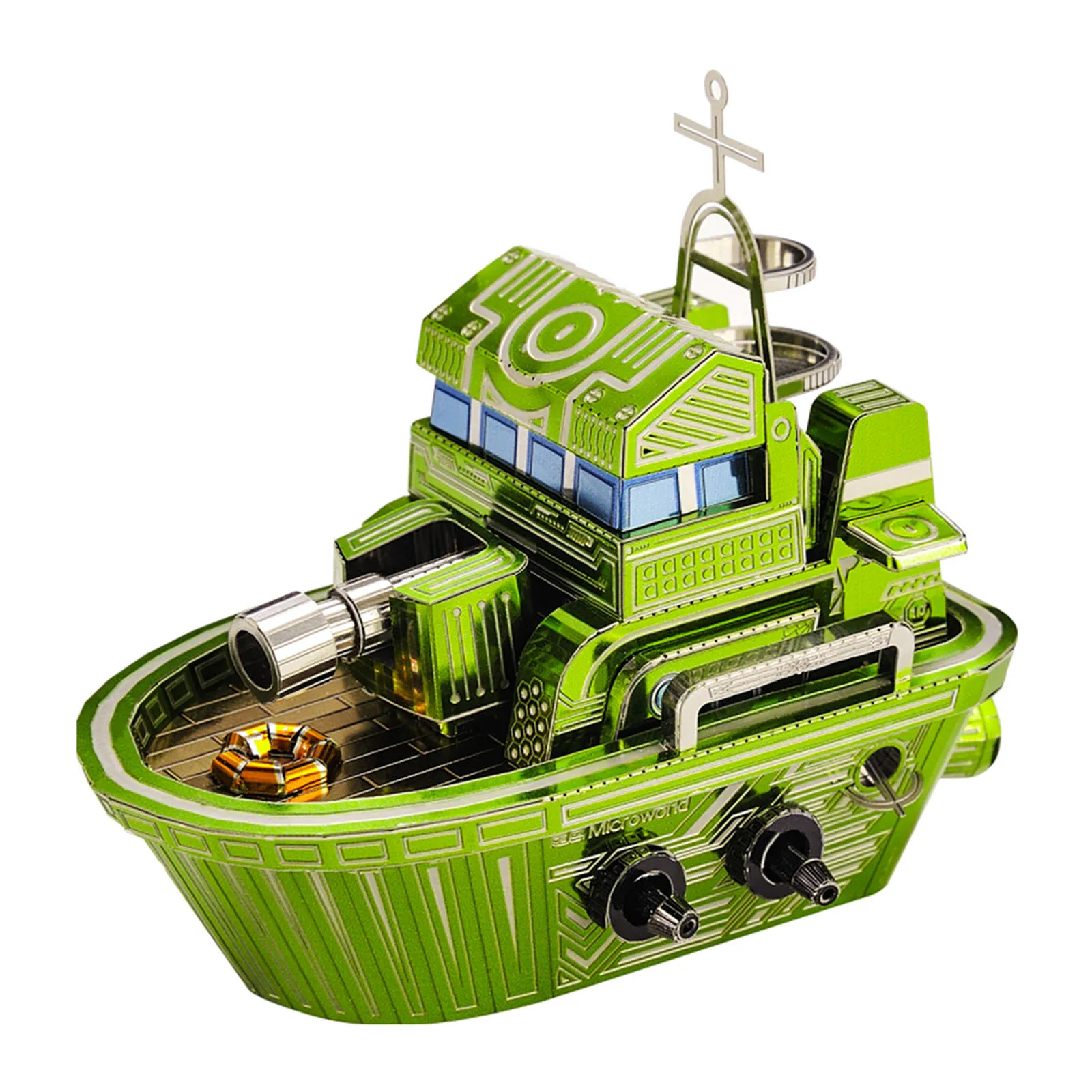 

Microworld Warship Model MIlitary Series DIY Handmade Jigsaw Toy 3D Metal Model Building Kit Gift For 14+