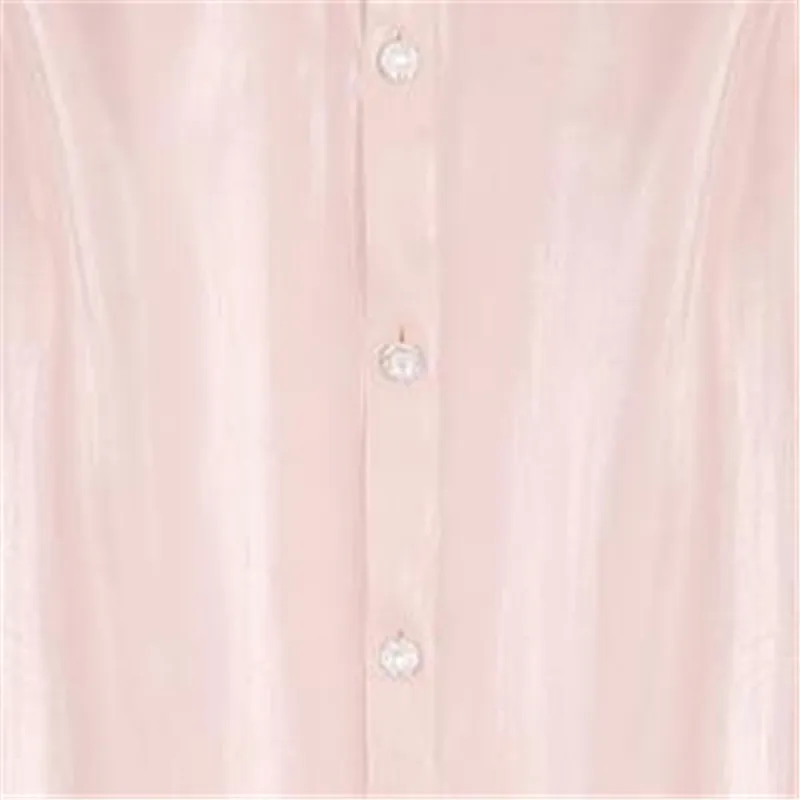 

Pink Streamer Gauze Sunprotection Jacket Women Fashion Elegant Pearl Button Thin Outwear Summer Sunscreen Loose Jackets LR1647