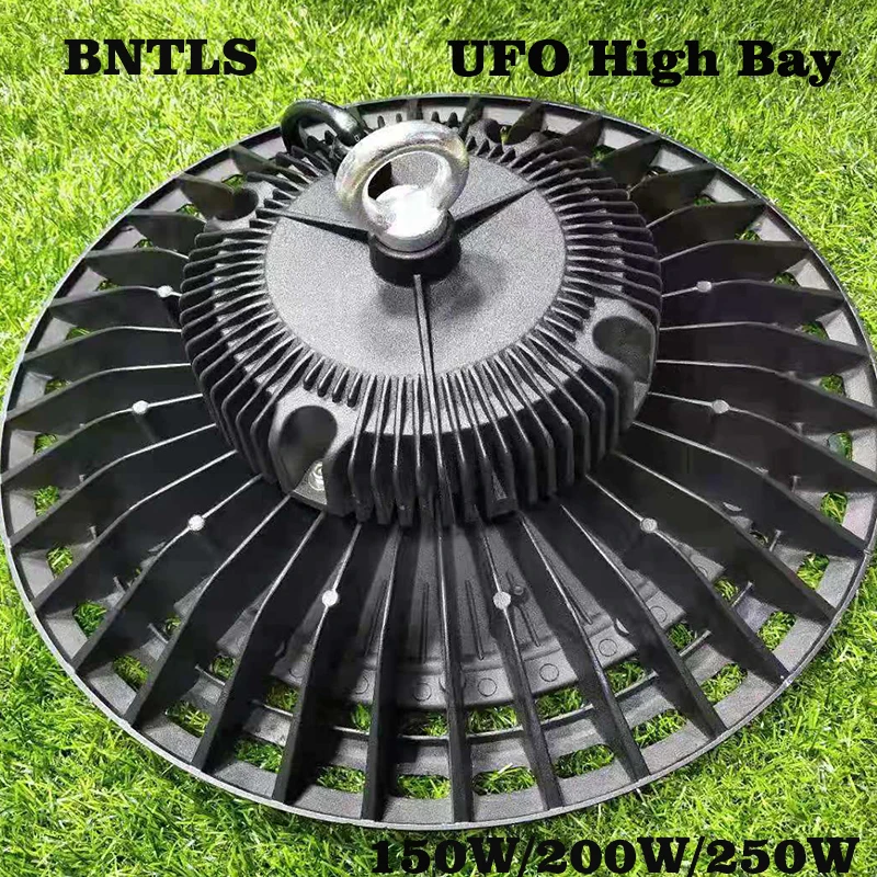 

200W 250W UFO LED High Bay Light, 30000LM 6000K-6500K Daylight White Ultra Thin LED Warehouse Lighting, IP65 Waterproof