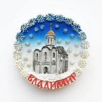 qiqipp russia vladimir assumption cathedral tourist memorial decoration crafts magnetic fridge magnet