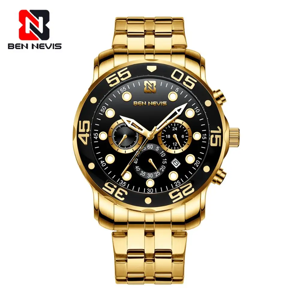 Ben Nevis Модные Топ люксовый бренд бизнес Кварцевые полностью Стальные наручные