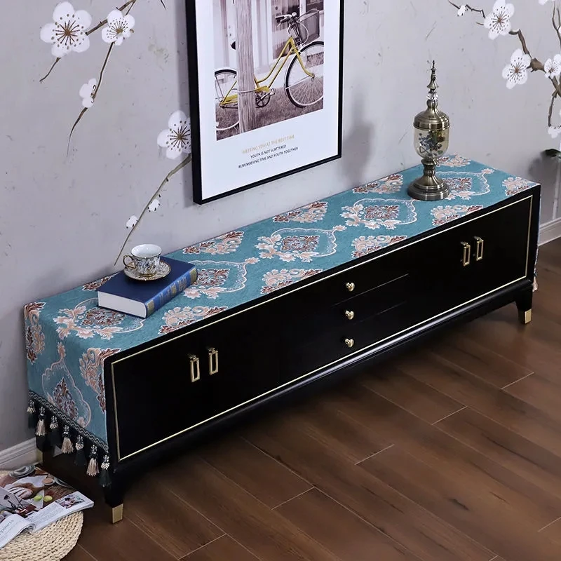 

European Style TV CabinetCover Cloth High-grade Fabric Art Cabinet Cover Cloth Shoe Cabinet Dust Cover Cloth Home Decoration