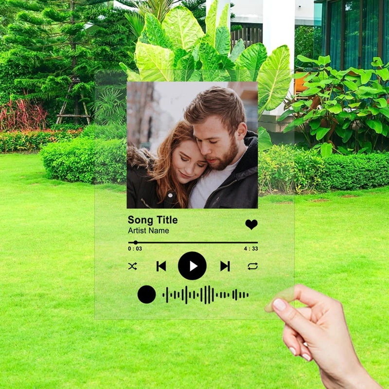 

Custom Spotify Code Acrylic Music Board Personalized Spotify Personal Photo Style Acrylic Anniversary Photo Album Plaque