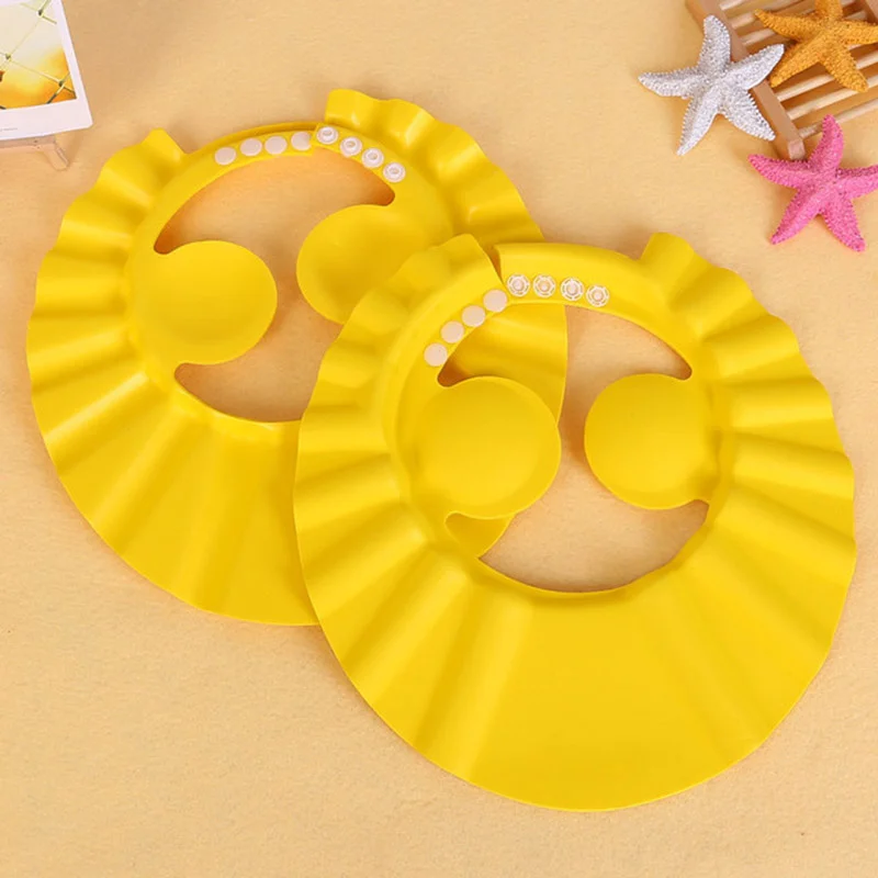 

1 pcs Infant Ear Protection Safe Adjustable Hair Wash Hat For Shower Cap Newborn Children Kids Shampoo Shield Bath Head Cover
