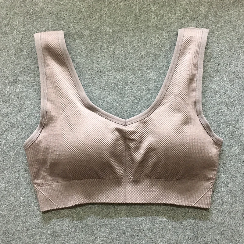 brown sports bra Набор для йоги из 2 предметов, одежда для тренировок для женщин, бесшовный спортивный комплект для женщин, одежда для активного отдыха, комплекты для йоги, женская спортивная одежда - Цвет: brown sports bra