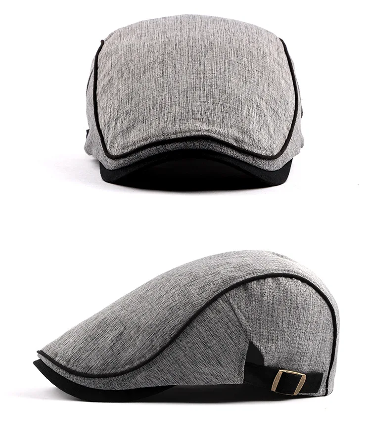 

Men Women British Vintage Cotton Cap Outdoor Sports Adjustable Driving Sun Flat Cabbie Newsboy Hat Unisex Berets Hat Gift